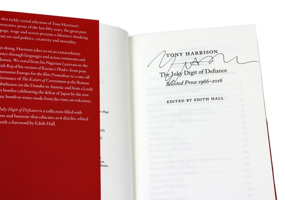 The Inky Digit of Defiance by Tony Harrison