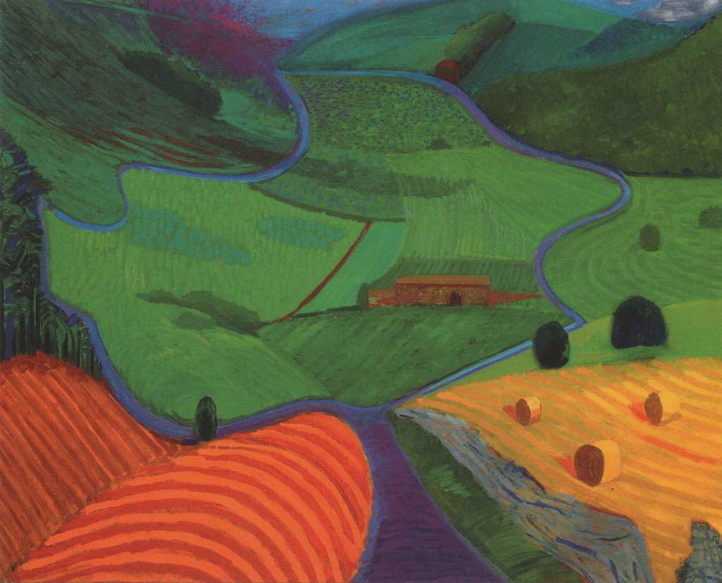 North Yorkshire poster by David Hockney