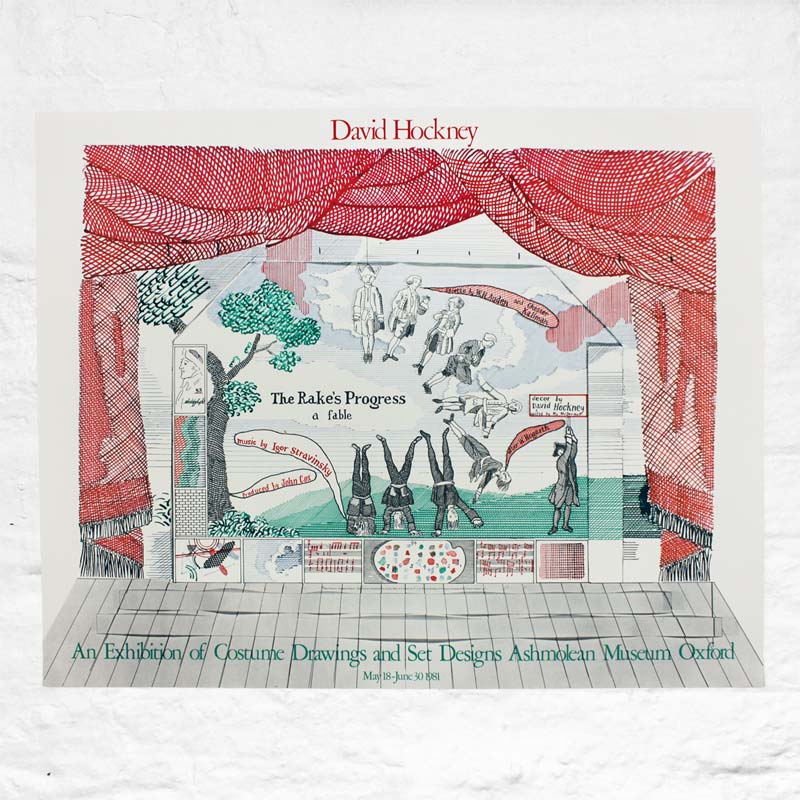 The Rake's Progress (Ashmolean) Original Poster (1981) by David Hockney