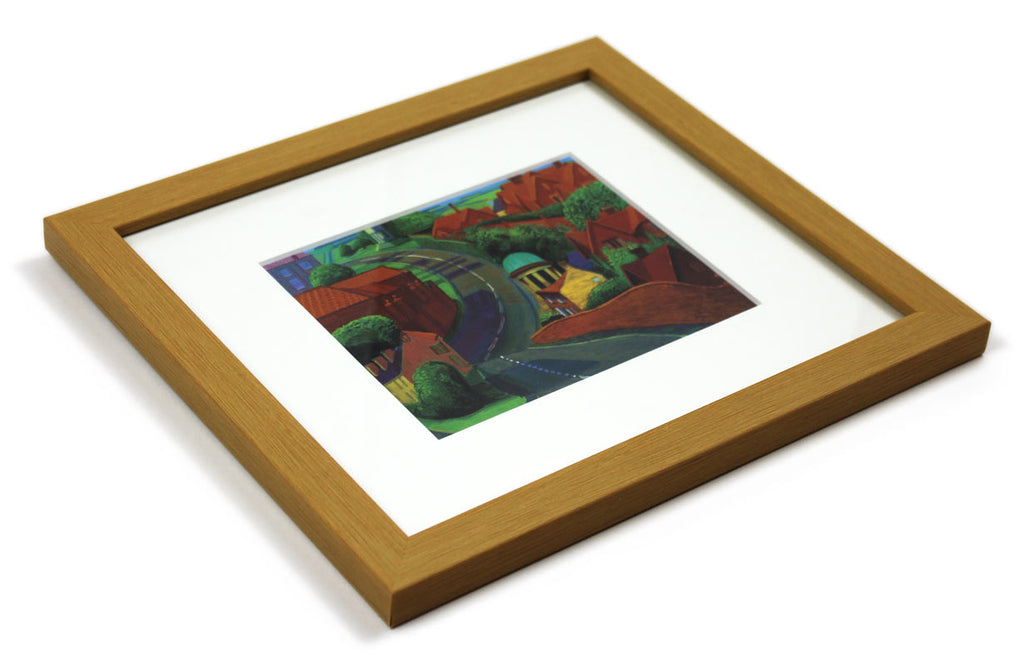 The Road To York Through Sledmere (Mini Framed) print by David Hockney