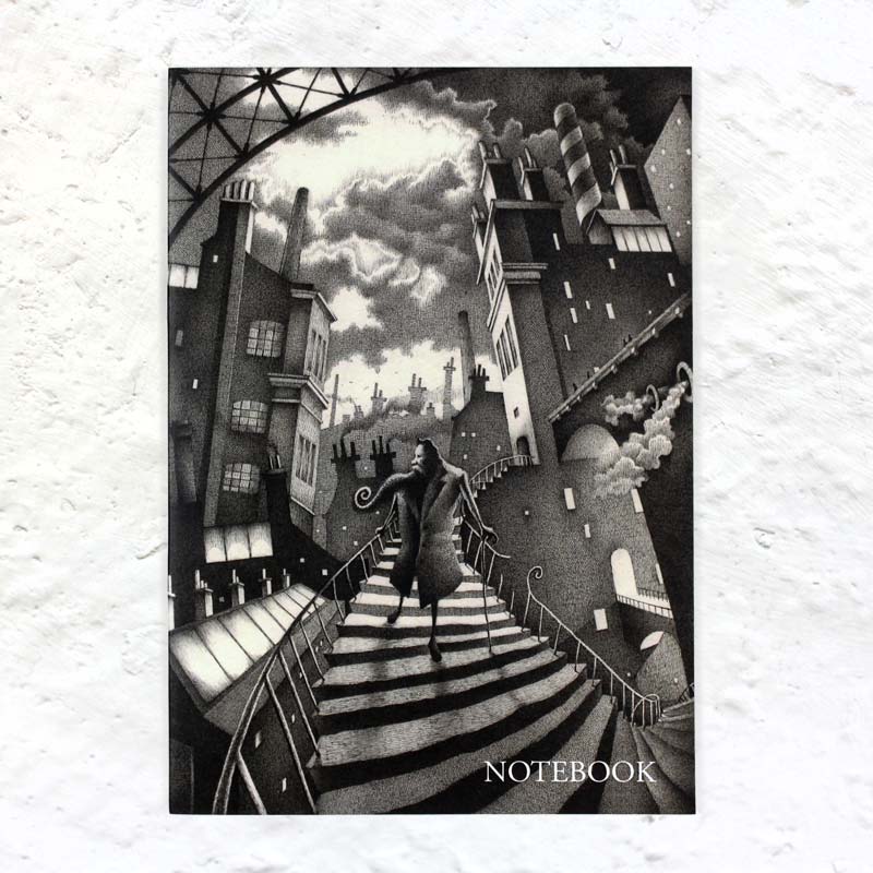 Titus Descends A5 exercise book by Nick Tankard