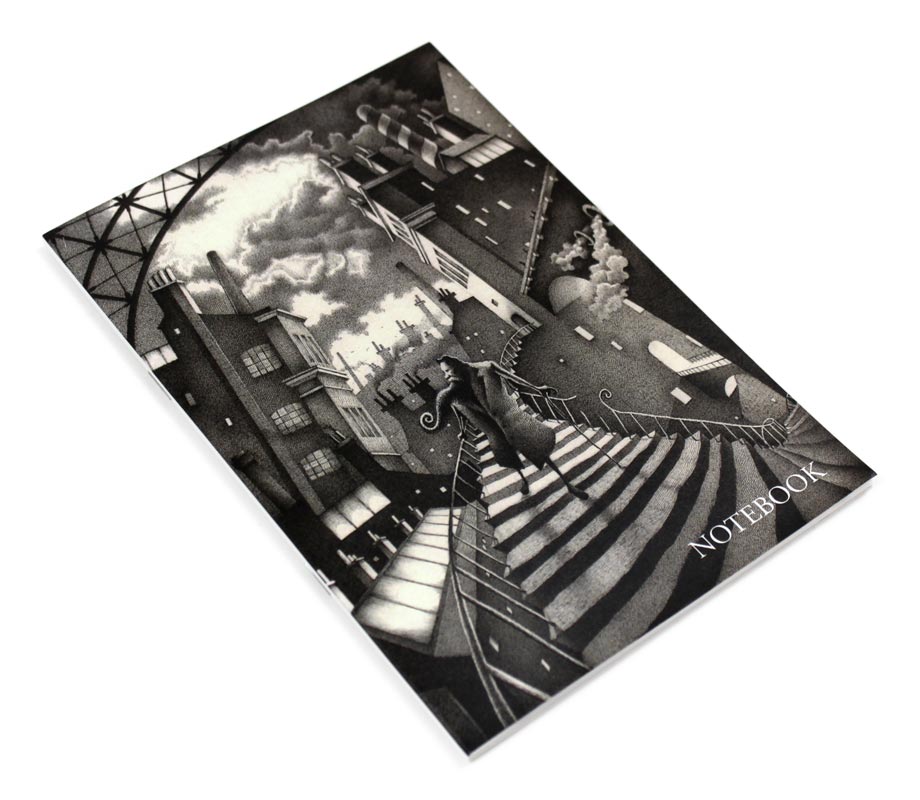 Titus Descends A6 exercise book by Nick Tankard