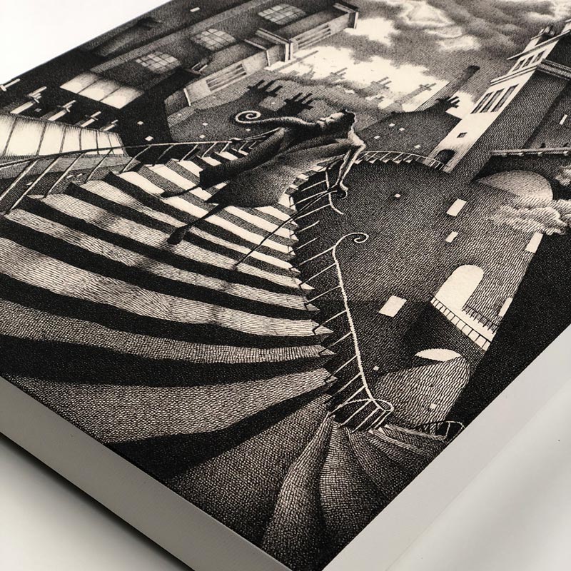 Titus Descends Giclée Stretched Canvas Print, signed and titled on reverse by Nick Tankard