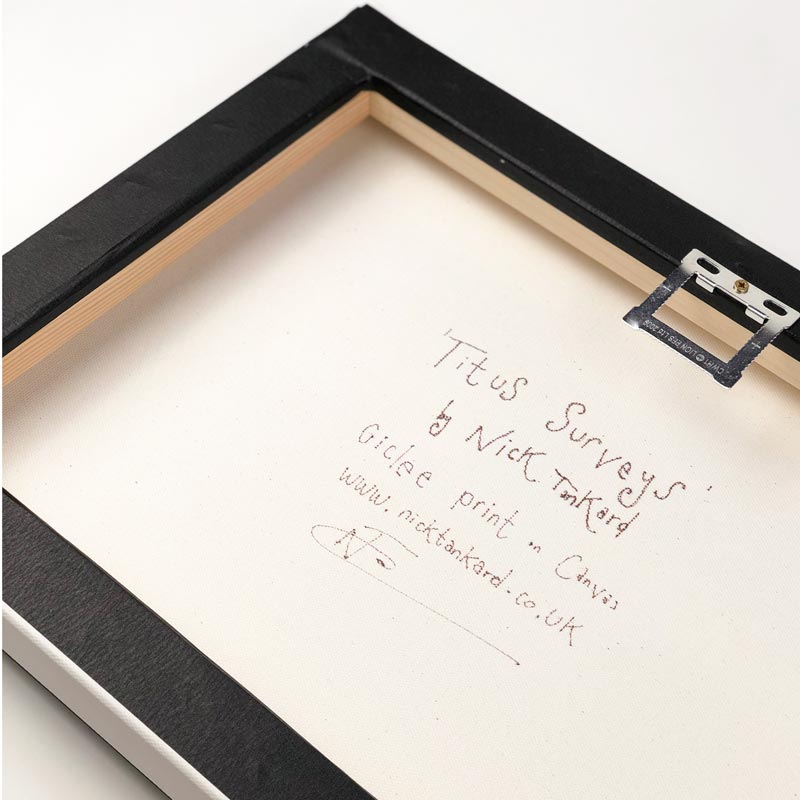 Titus Surveys Giclée Stretched Canvas Print, signed and titled on reverse by Nick Tankard