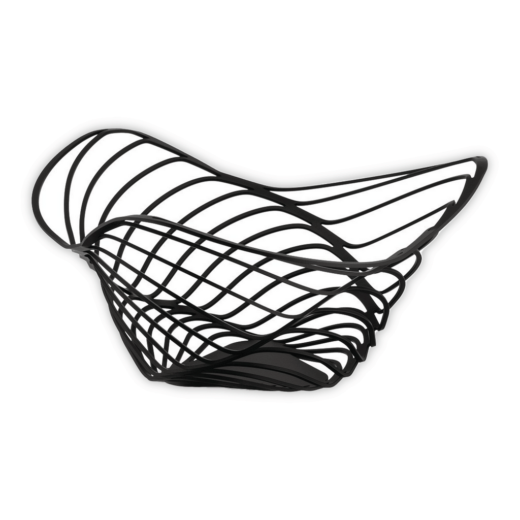 Trinity Basket / Centrepiece (black) des.Adam Cornish (made by Alessi)