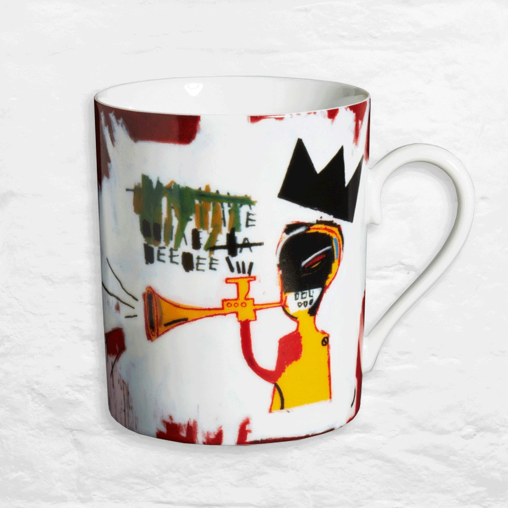 Jean-Michel Basquiat 'Trumpet' Limoges Porcelain Mug