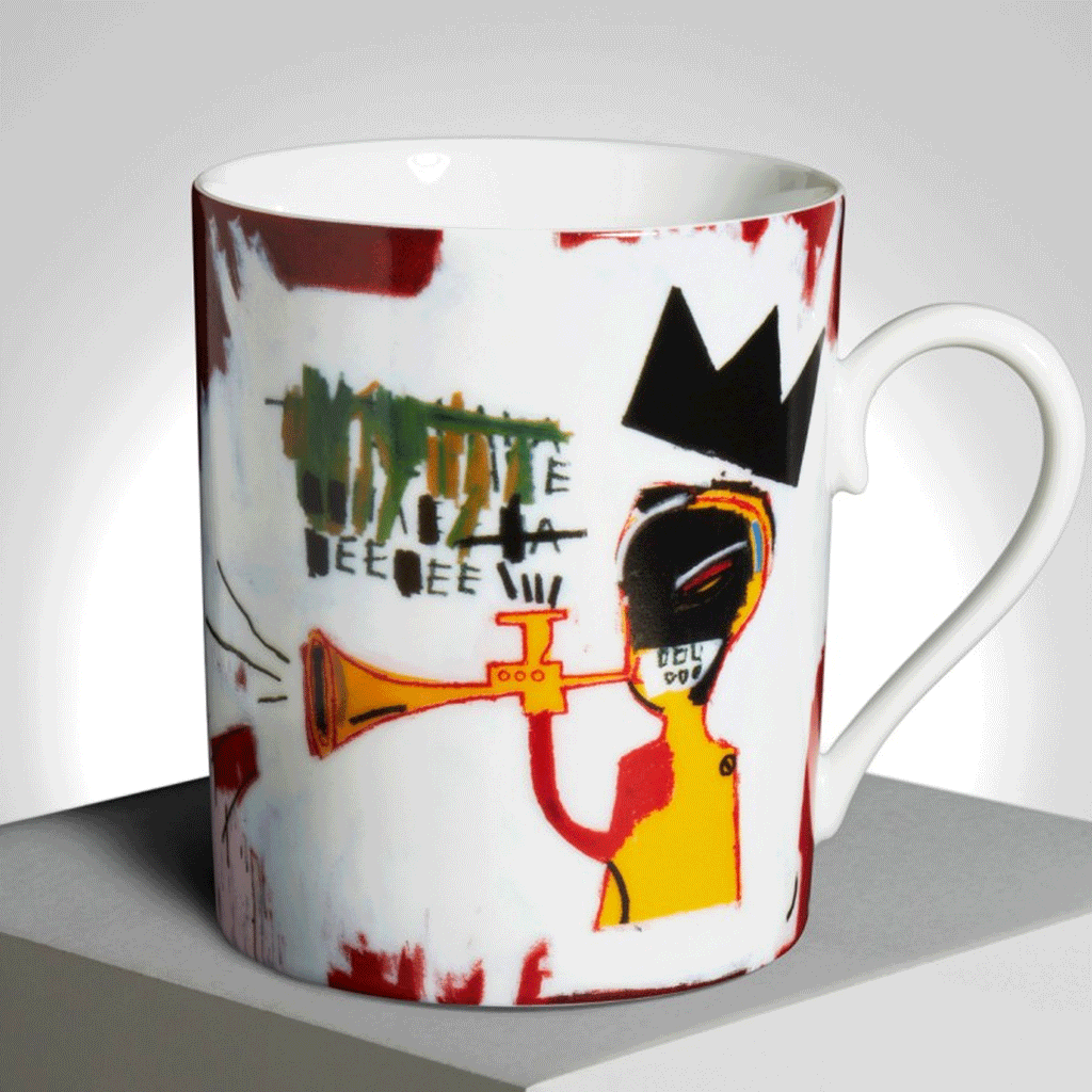Jean-Michel Basquiat 'Trumpet' Limoges Porcelain Mug