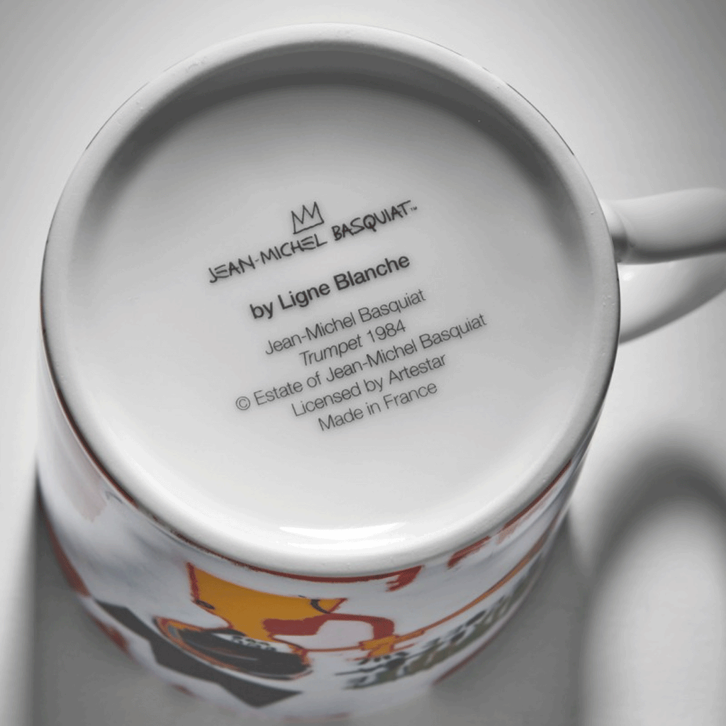 Jean-Michel Basquiat 'Trumpet' Limoges Porcelain Mug