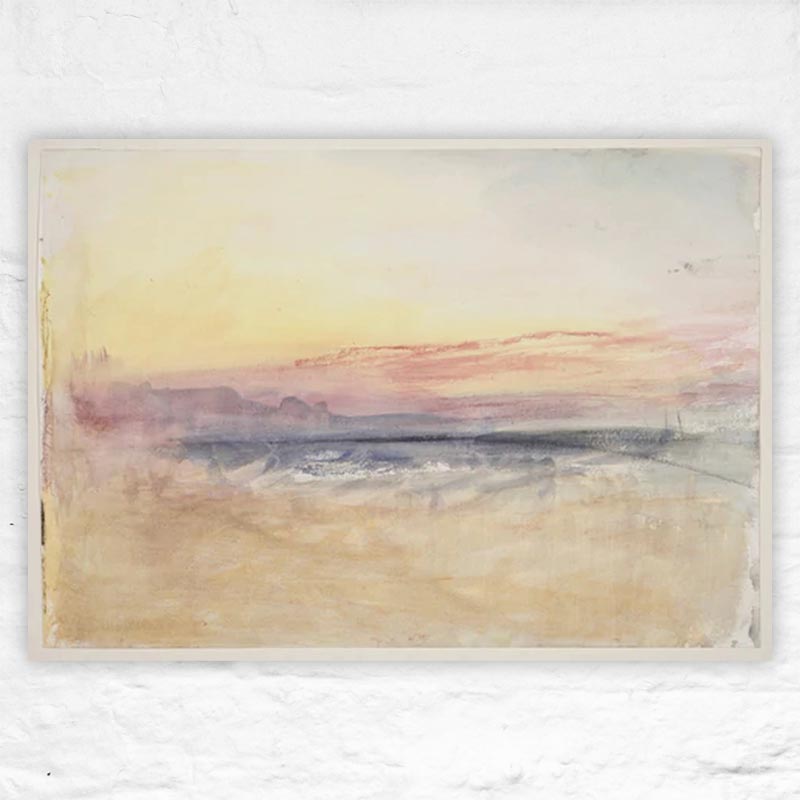 Sunset poster by J.M.W. Turner