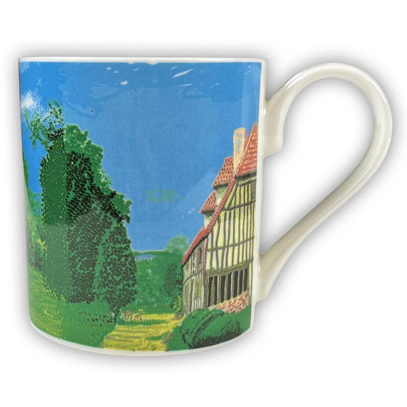 A Year in Normandie Mug by David Hockney (Two Houses and Hay Bales)
