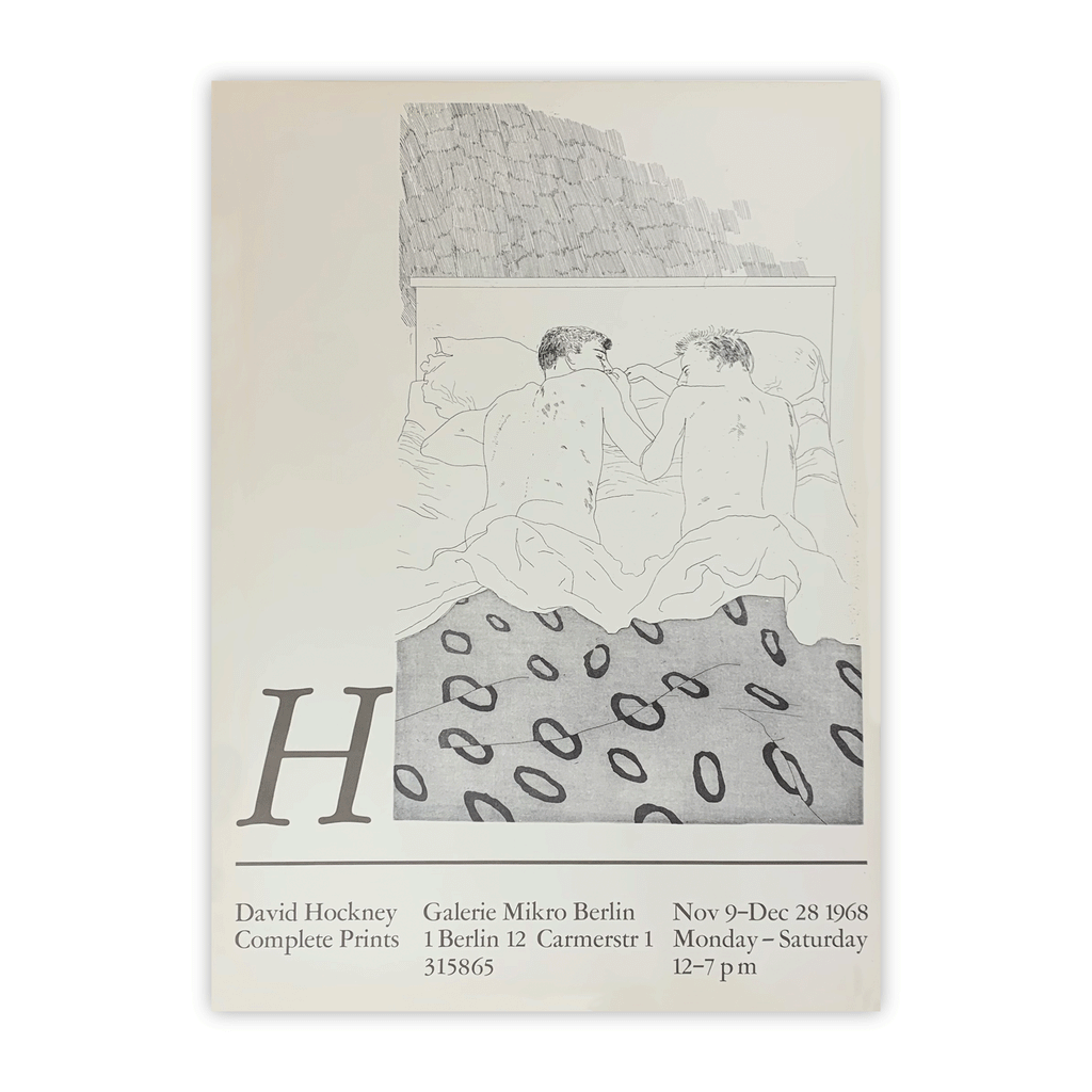 Two Boys Aged 23 or 24 (1966) Poster by David Hockney - Galerie Mikro, 1968