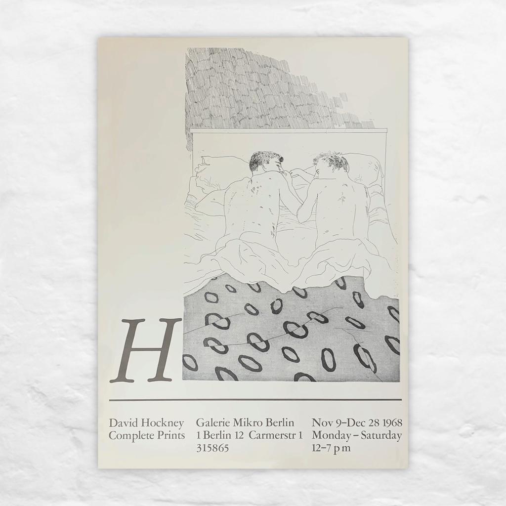 Two Boys Aged 23 or 24 (1966) Poster by David Hockney - Galerie Mikro, 1968