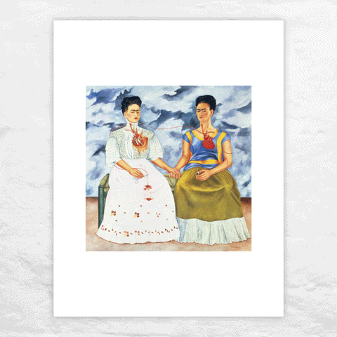 The Two Fridas poster by Frida Kahlo