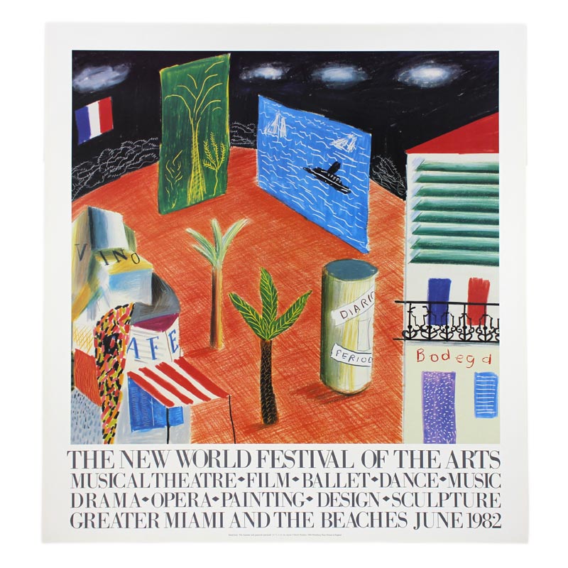 Zanzibar (Miami) 1982 Poster by David Hockney