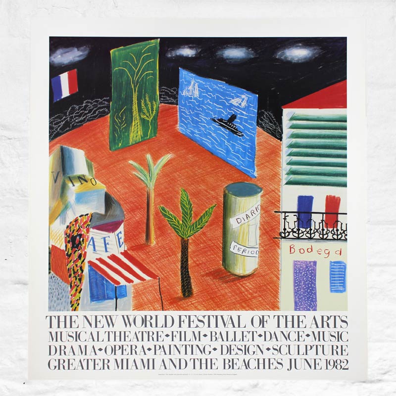 Zanzibar (Miami) 1982 Poster by David Hockney