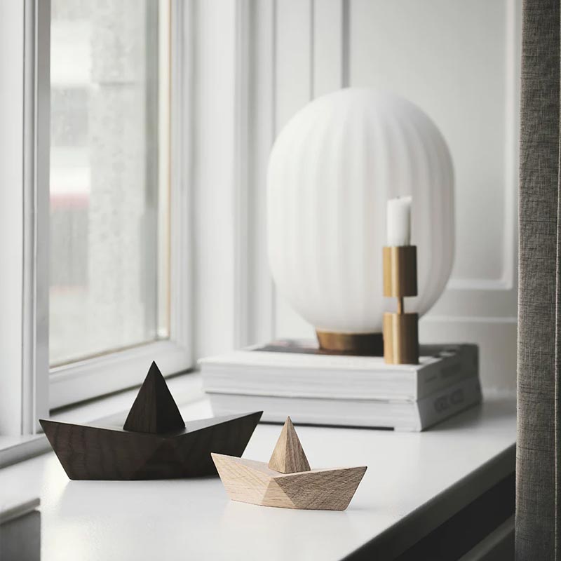 Admiral Wooden 'Paper' Boat by Boyhood - Small, Natural Oak