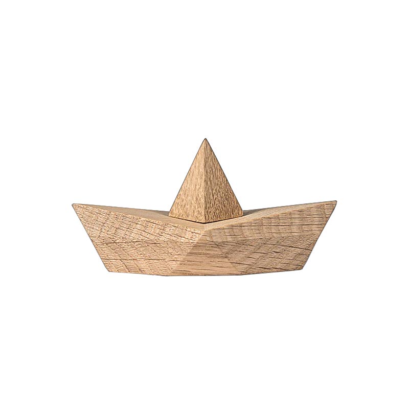Admiral Wooden 'Paper' Boat by Boyhood - Small, Natural Oak