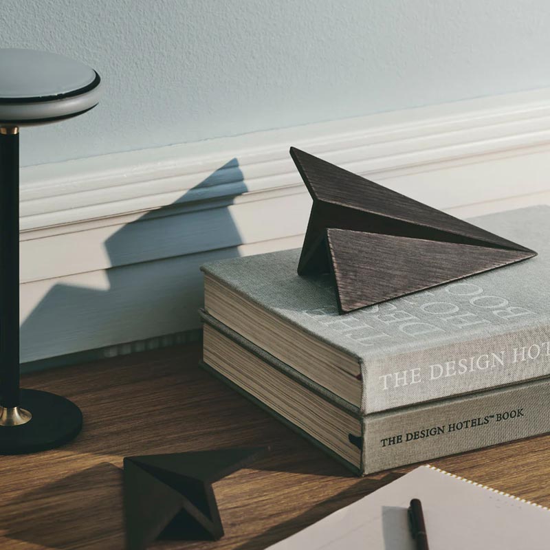 Maverick Wooden 'Paper' Plane by Boyhood - Large, Smoked Oak