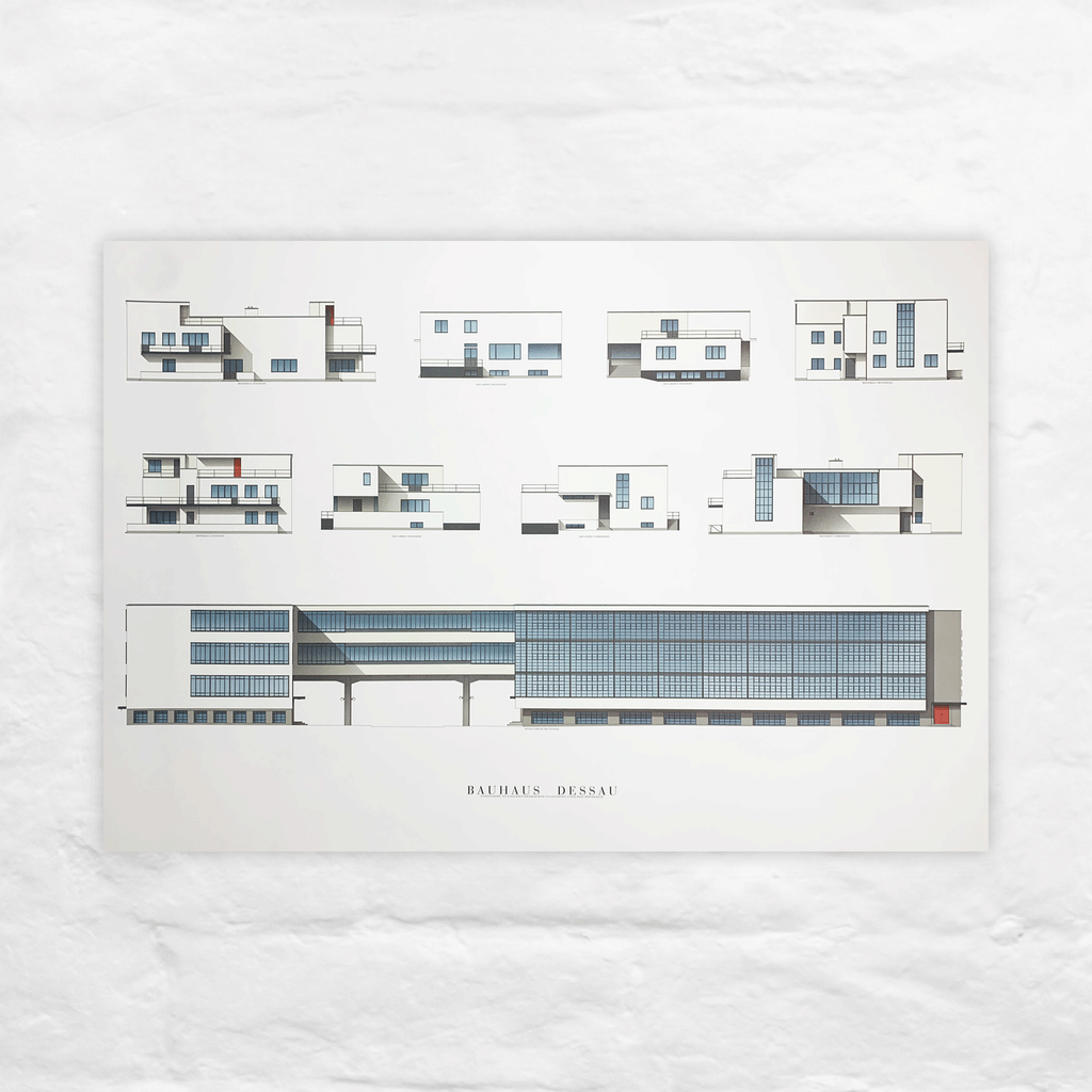 Walter Gropius: Bauhaus, Dessau poster