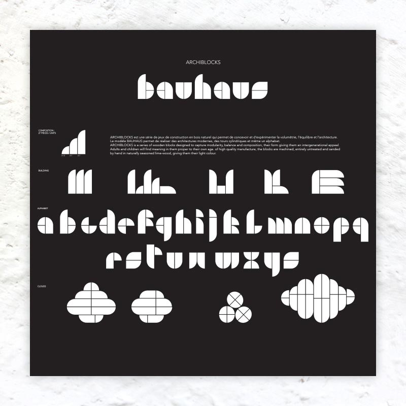 Archiblocks Bauhaus Wooden Blocks