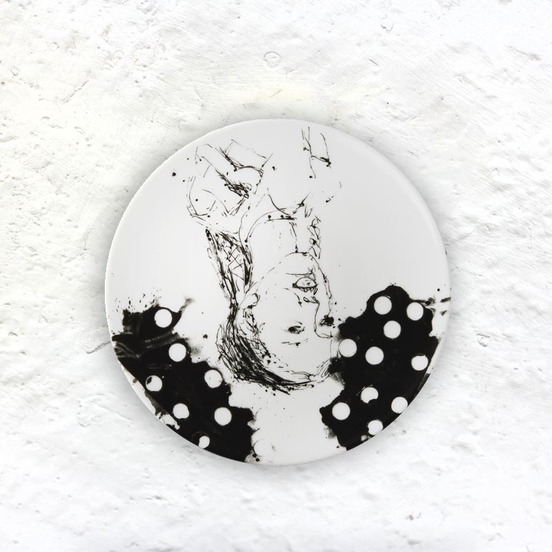 Georg Baselitz 'Clara' Limoges Porcelain Plate - 27cm