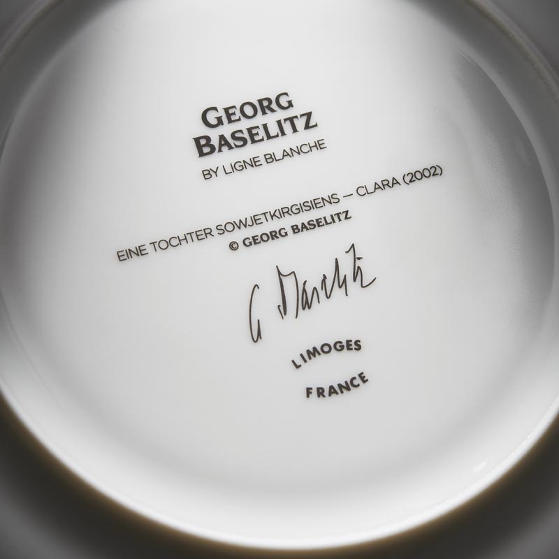 Georg Baselitz 'Clara' Limoges Porcelain Plate - 27cm