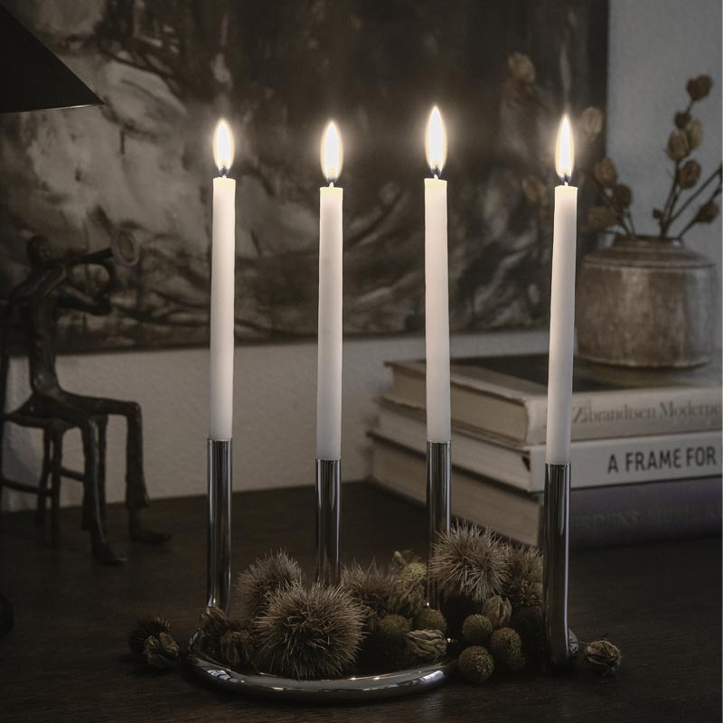 Candles for Gemini candleholder - pack of 4 - white