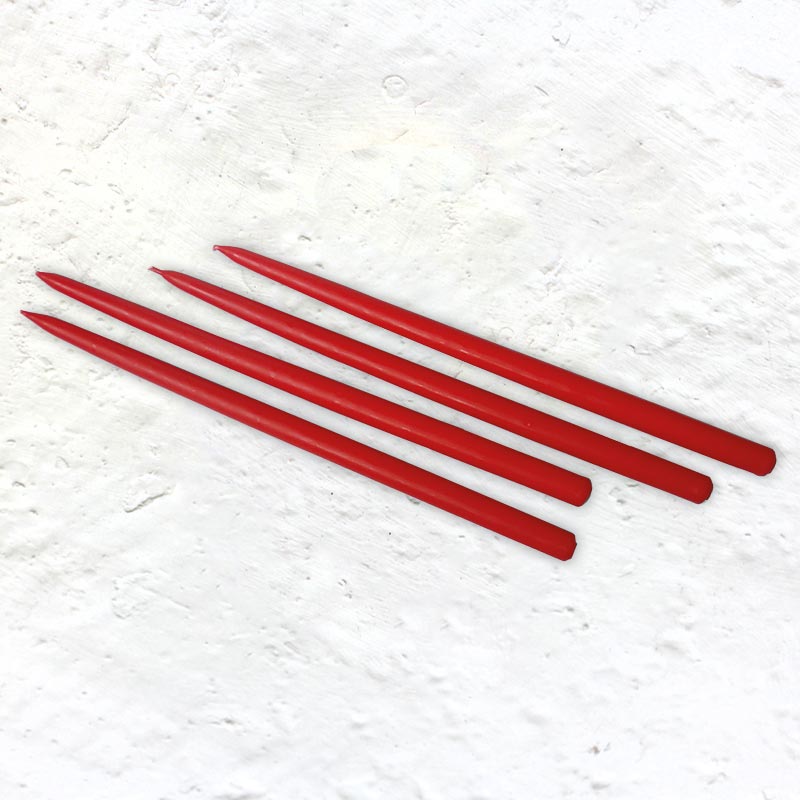 Candles for Gemini candleholder - pack of 4 - red