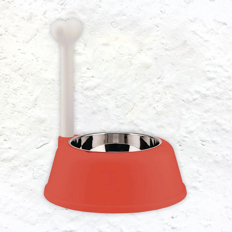 Lupita Dog Bowl - Red / Orange - des. Miriam Mirri for Alessi