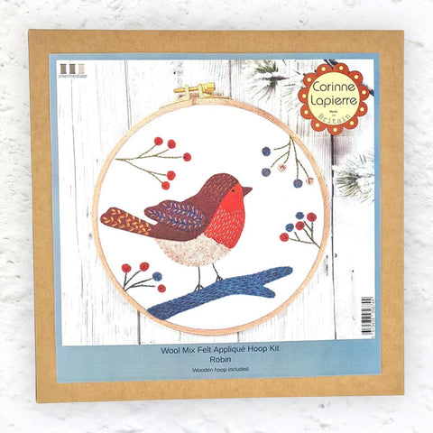 Corinne Lapierre Felt Applique Hoop Craft Kit: Robin