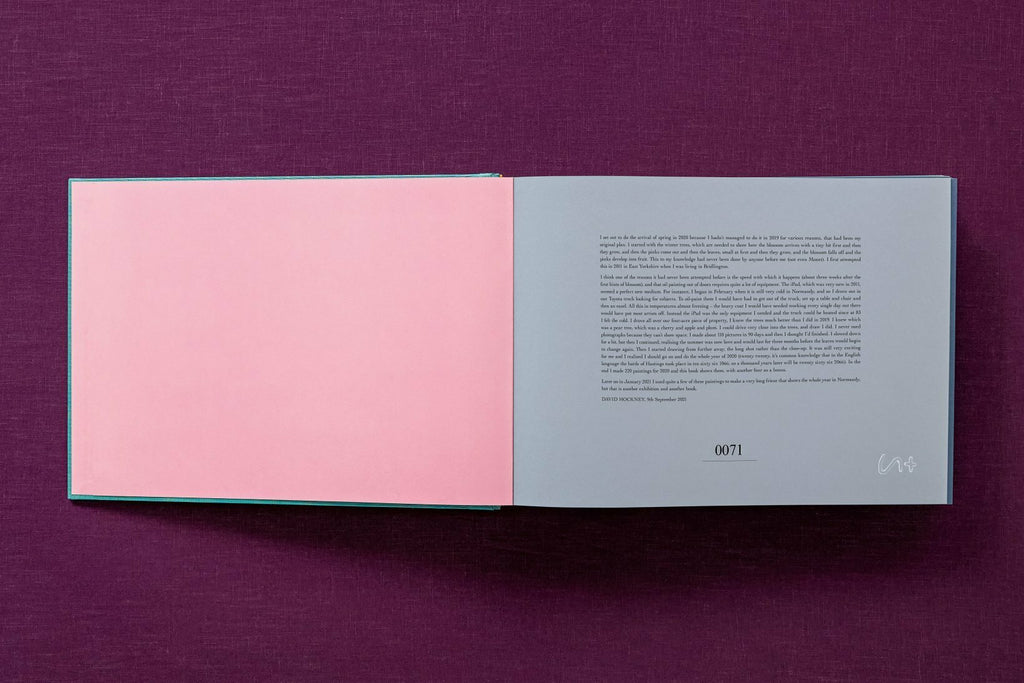 David Hockney 220 for 2020: edition of 1620 books, numbered and stamped