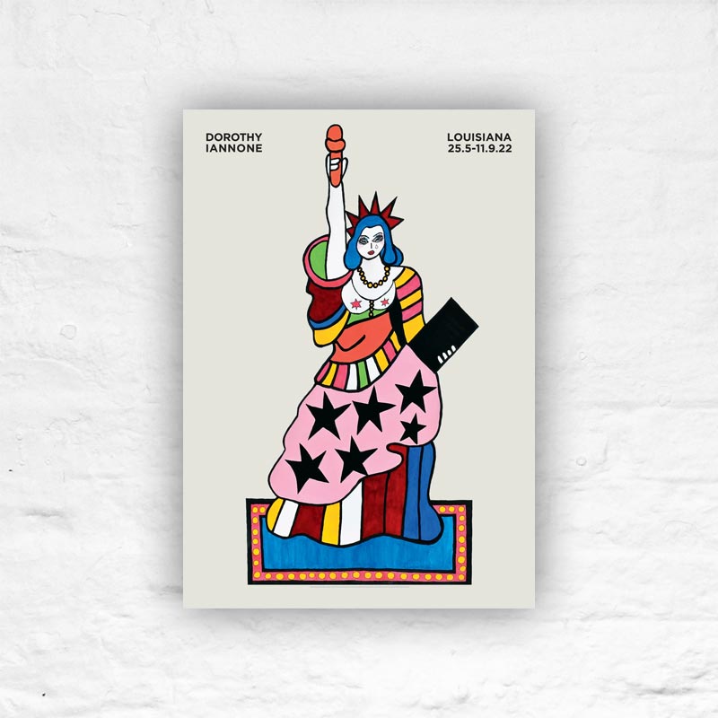 My Liberties - Blue (2019) poster by Dorothy Iannone