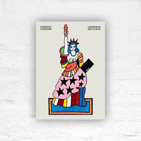 My Liberties - Blue (2019) poster by Dorothy Iannone