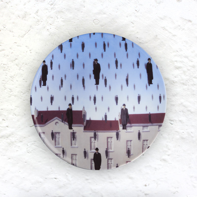 René  Magritte 'Golconde' Limoges Porcelain Plate - 21cm