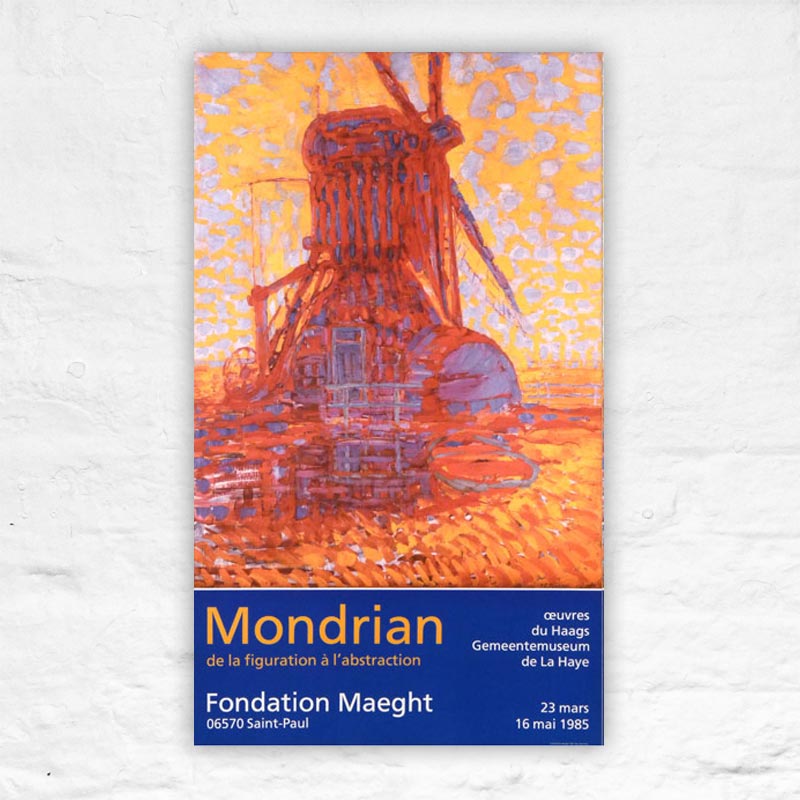 Windmill in the Sun, 1908 poster by Piet Mondrian