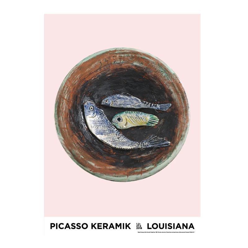 Still-life with Three Fish poster by Pablo Picasso