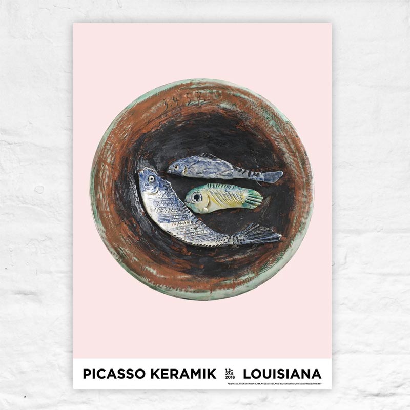 Still-life with Three Fish poster by Pablo Picasso