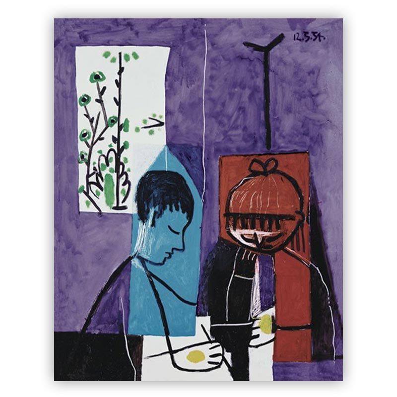 Children drawing, 1954 print by Pablo Picasso - limited edition of 1000 copies.