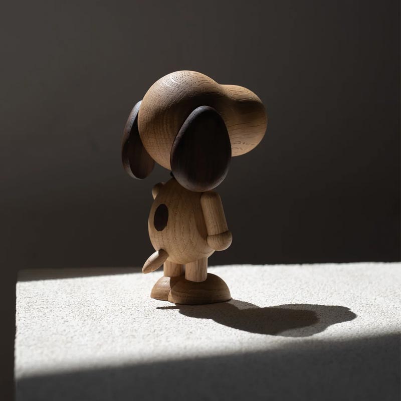 Wooden Snoopy by Boyhood - Small, Smoked Oak