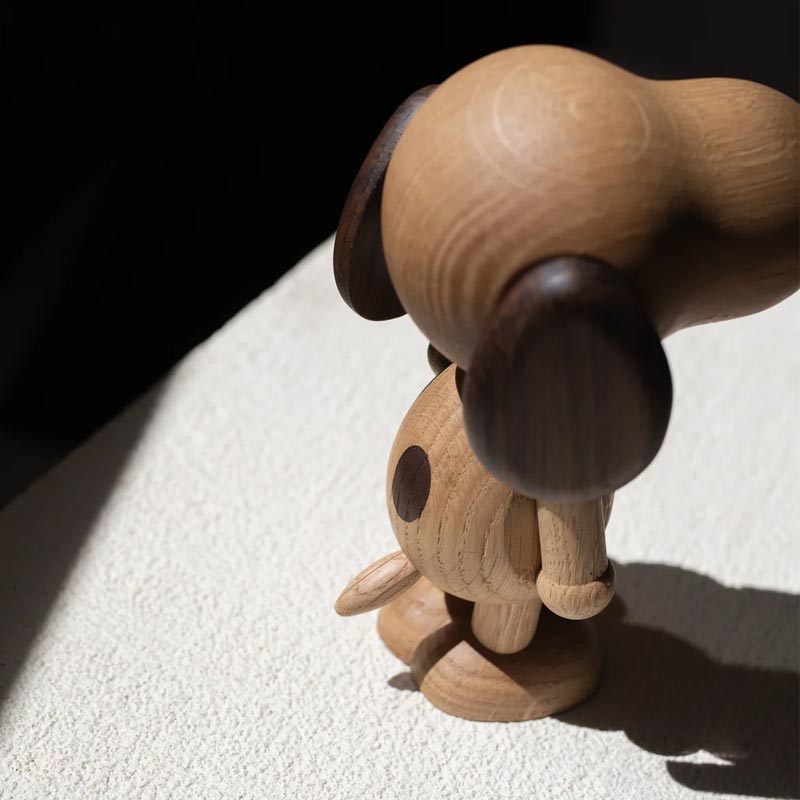 Wooden Snoopy by Boyhood - Large, Smoked Oak