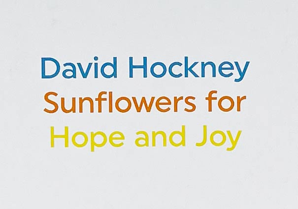 Sunflowers for Hope and Joy Greetings Cards by David Hockney - Pack of 5