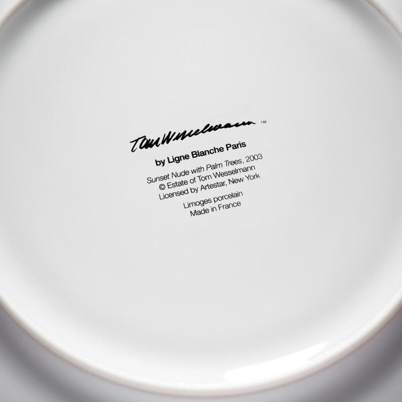 Tom Wesselmann 'Sunset Nude' Limoges Porcelain Plate - 27cm