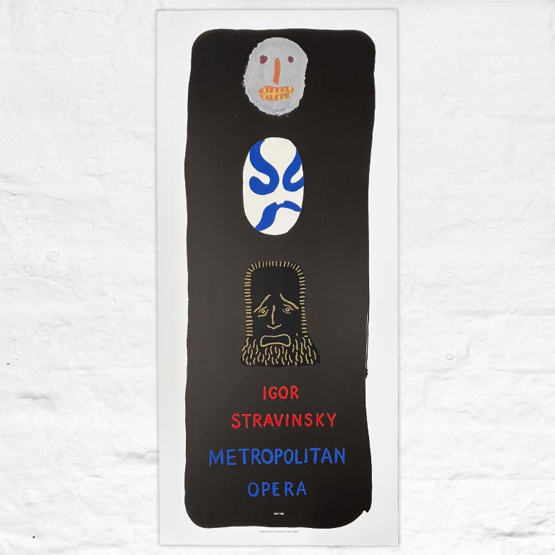 Igor Stravinsky Metropolitan Opera Poster by David Hockney - lightly damaged