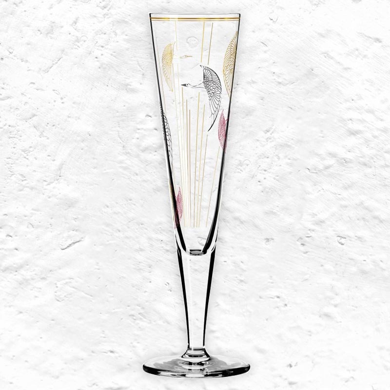 Goldnacht Champagne Glass #19 des. Concetta Lorenzo for Ritzenhoff