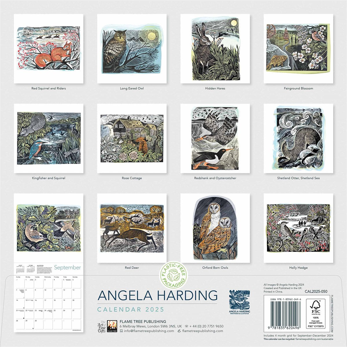 Angela Harding 2025 Wall Calendar Salts Mill Shop