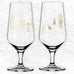Brauchzeit Pils Glass Set Featuring Hops, Malt and Bottle Opener Illustration des. Sonja Eikler for Ritzenhoff