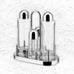 "5070" Condiment set: Oil, Vinegar, Salt & Pepper - des. Ettore Sottsass, Alessi