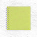 Lime Green Square Notebook by Pink Pig (6x6 inches, Thai silk cover)