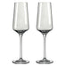 Sonnenschliff 'Sunburst' Champagne Glass (8000004) - Set of 2 - by Ritzenhoff