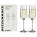 Sonnenschliff 'Sunburst' Champagne Glass (8000004) - Set of 2 - by Ritzenhoff